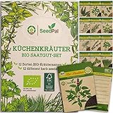 BIO Kräutersamen Set von SeedPal | 12 Sorten Saatgut Set der beliebtesten Küchenkräuter | eigener...