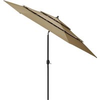 vidaXL Sonnenschirm Sonnenschirm mit Aluminium-Mast 3-lagig Taupe 3 m von OTTO DE ✔ Jetzt dieses Produkt und eine große Auswahl weiterer Produkte beim Gartenkönig finden ✔