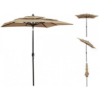 vidaXL Sonnenschirm Sonnenschirm mit Aluminium-Mast 3-lagig Taupe 2x2 m Rund von OTTO DE ✔ Jetzt dieses Produkt und eine große Auswahl weiterer Produkte beim Gartenkönig finden ✔