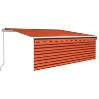 vidaXL Markise Gelenkarmmarkise Einziehbar mit Volant LED 4x3 m Orange Braun Balkon von OTTO DE ✔ Jetzt dieses Produkt und eine große Auswahl weiterer Produkte beim Gartenkönig finden ✔