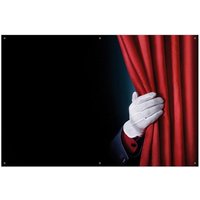 Wallario Sichtschutzzaunmatten Vorhang auf für die Show Hand hinterm roten Vorhang von OTTO DE ✔ Jetzt dieses Produkt und eine große Auswahl weiterer Produkte beim Gartenkönig finden ✔