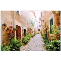 Wallario Sichtschutzzaunmatten Südländische Gasse mit alten Häusern und grüner Oase von OTTO DE ✔ Jetzt dieses Produkt und eine große Auswahl weiterer Produkte beim Gartenkönig finden ✔
