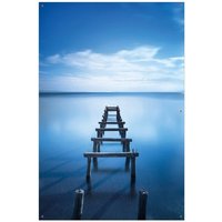 Wallario Sichtschutzzaunmatten Rustikaler Holzsteg im blauen See von OTTO DE ✔ Jetzt dieses Produkt und eine große Auswahl weiterer Produkte beim Gartenkönig finden ✔