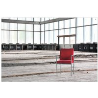 Wallario Sichtschutzzaunmatten Stille und Leere - ein einsamer roter Stuhl in einer alten Halle von OTTO DE ✔ Jetzt dieses Produkt und eine große Auswahl weiterer Produkte beim Gartenkönig finden ✔