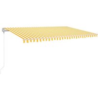 vidaXL Markise Gelenkarmmarkise Automatisch 500x300 cm Gelb und Weiß Balkon Terrasse von OTTO DE ✔ Jetzt dieses Produkt und eine große Auswahl weiterer Produkte beim Gartenkönig finden ✔