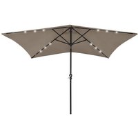 vidaXL Sonnenschirm Sonnenschirm mit LEDs und Stahl-Mast Taupe 2x3 m von OTTO DE ✔ Jetzt dieses Produkt und eine große Auswahl weiterer Produkte beim Gartenkönig finden ✔