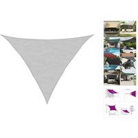 vidaXL Seitenmarkise Sonnensegel Hellgrau 3x3x4